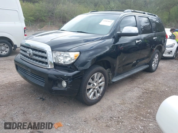 2008 Toyota Sequoia Ltd with VIN 5TDZY68A18S014708, listed as a IAAI auction lot 41805662 with 254,638 mi miles. Bid and sale history available at carsss.com. Image 2.