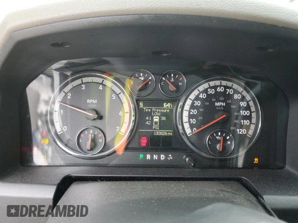 2011 Ram 1500 SLT with VIN 1D7RB1GP0BS672907, listed as a Copart auction lot 61641725 with 130,826 mi miles and Salvage title. Bid and sale history available at DreamBid. Image 9.