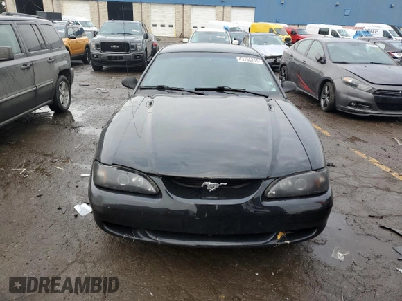 1995 Ford Mustang GT with VIN 1FALP42T6SF280181, listed as a Copart auction lot 43756215 with 57,522 mi miles and Salvage title. Bid and sale history available at DreamBid. Image 5.