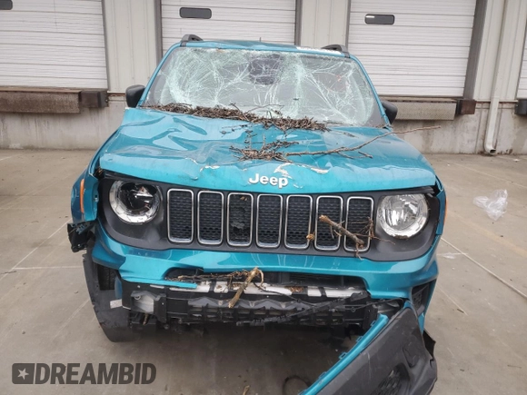 2021 Jeep Renegade Sport with VIN ZACNJDAB6MPM32261, listed as a Copart auction lot 85943614 with 85,212 mi miles and Non repairable. Bid and sale history available at DreamBid. Image 5.