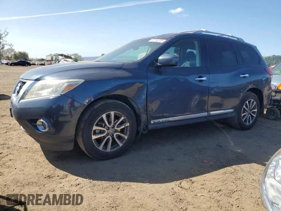 2016 Nissan Pathfinder S with VIN 5N1AR2MNXGC602906, listed as a Copart auction lot 52169205 with 118,194 mi miles and Salvage Title. Bid and sale history available at carsss.com. Image 1.