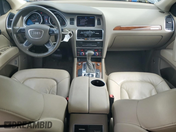 2013 Audi Q7 Premium Plus with VIN WA1LGAFE3DD016008, listed as a Copart auction lot 60279605 with 99,266 mi miles and Salvage title. Bid and sale history available at DreamBid. Image 8.