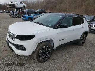 2022 Jeep Compass High Altitude with VIN 3C4NJDCB3NT228513, listed as a Copart auction lot 49411595 with 12,633 mi miles and Salvage Title. Bid and sale history available at carsss.com. Image 1.
