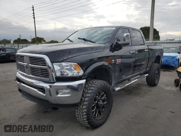 2012 Ram 2500 Laramie with VIN 3C6UD5FL2CG199239, listed as a Copart auction lot 87841525 with 83,183 mi miles and Salvage Title. Bid and sale history available at carsss.com. Image 1.