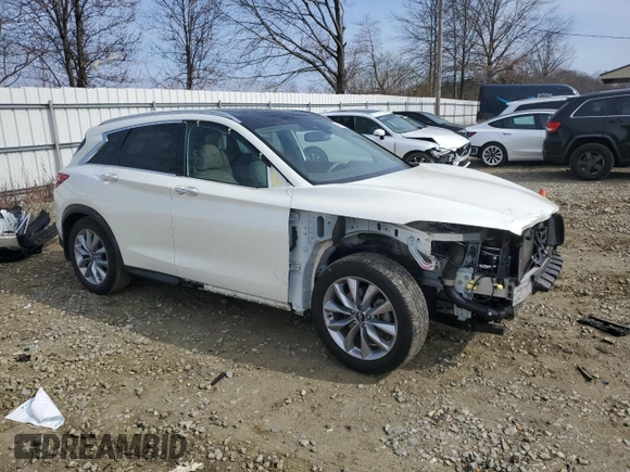 2020 Infiniti QX50 ESSENTIAL with VIN 3PCAJ5M31LF111455, listed as a Copart auction lot 48770325 with 34,698 mi miles and Salvage Title. Bid and sale history available at carsss.com. Image 4.