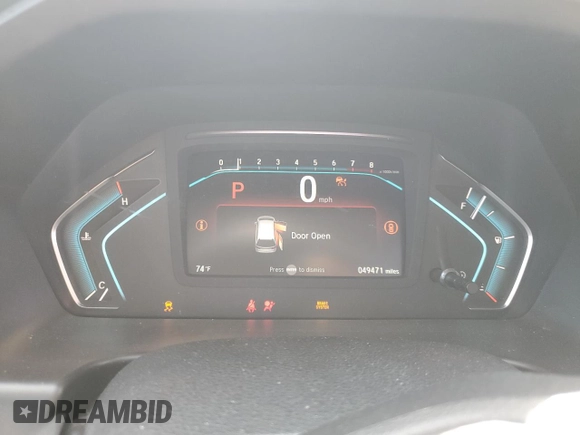 2023 Honda Odyssey Touring z VIN 5FNRL6H89PB052833, wystawiony jako Copart lot #53549185 z przebiegiem 49 471 mil mil oraz Szkoda całkowita • Salvage title. Historia ofert i sprzedaży dostępna na DreamBid. Obrazek 9.