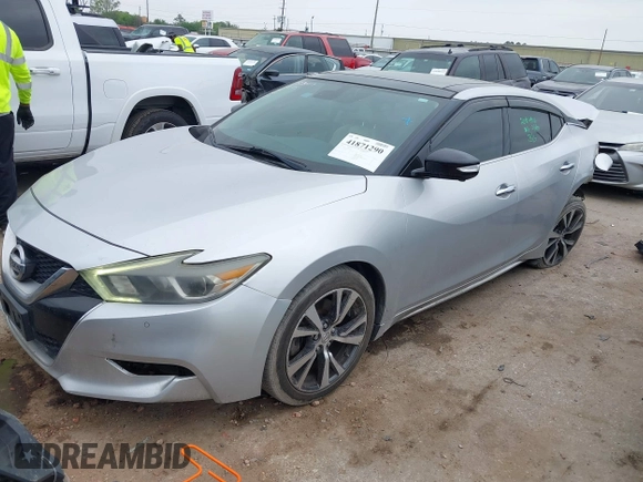 2016 Nissan Maxima SL with VIN 1N4AA6AP2GC386239, listed as a IAAI auction lot 41871290 with 175,941 mi miles and . Bid and sale history available at DreamBid. Image 17.
