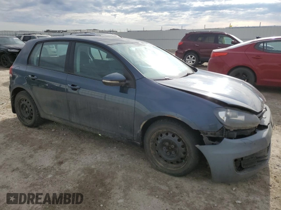 2010 Volkswagen Golf with VIN WVWDA7AJ9AW189504, listed as a Copart auction lot 53516265 with 265,765 mi miles and Salvage title. Bid and sale history available at DreamBid. Image 4.