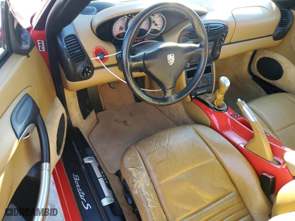 2000 Porsche Boxster S with VIN WP0CB2982YU661142, listed as a Copart auction lot 80261724 with 99,009 mi miles and Clean Title. Bid and sale history available at carsss.com. Image 8.