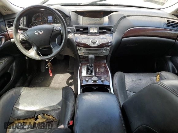 2011 Infiniti M37 with VIN JN1BY1AR9BM370205, listed as a Copart auction lot 73017334 with 166,301 mi miles and Salvage Title. Bid and sale history available at carsss.com. Image 8.
