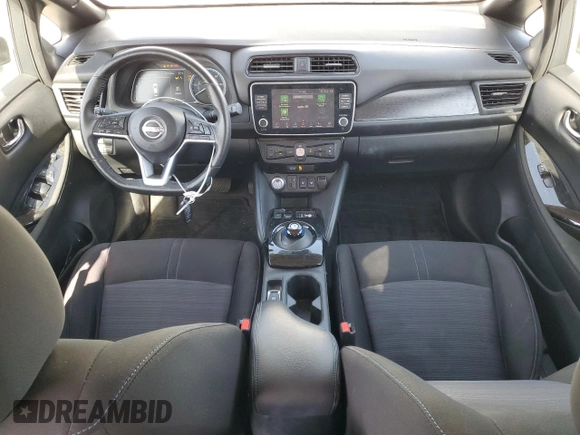 2023 Nissan LEAF SV Plus with VIN 1N4CZ1CVXPC557206, listed as a Copart auction lot 46681545 with 61,179 mi miles and Salvage Title. Bid and sale history available at DreamBid. Image 8.