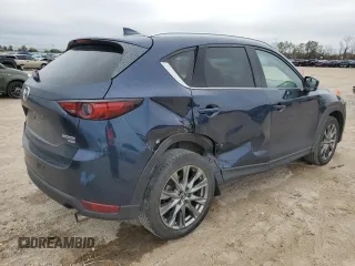 2021 Mazda CX-5 Signature with VIN JM3KFBEY9M0343758, listed as a Copart auction lot 46469785 with 41,757 mi miles and Salvage Title. Bid and sale history available at carsss.com. Image 3.
