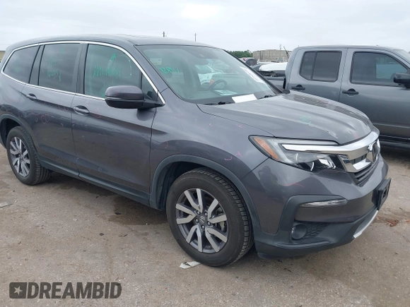 2020 Honda Pilot EX-L z VIN 5FNYF5H5XLB016632, wystawiony jako IAAI lot #41968994 z przebiegiem 75 540 mil mil oraz . Historia ofert i sprzedaży dostępna na DreamBid. Obrazek 1.