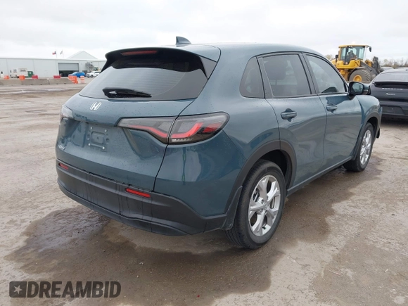 2024 Honda HR-V LX with VIN 3CZRZ1H38RM711855, listed as a IAAI auction lot 41103966 with 12,519 mi miles. Bid and sale history available at carsss.com. Image 4.