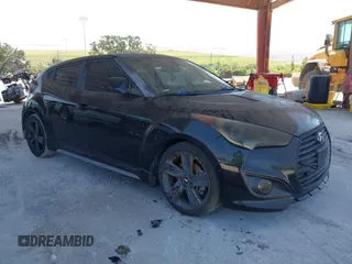 2014 Hyundai Veloster Turbo with VIN KMHTC6AE0EU210837, listed as a IAAI auction lot 42351675 with 91,523 mi miles and . Bid and sale history available at DreamBid. Image 1.