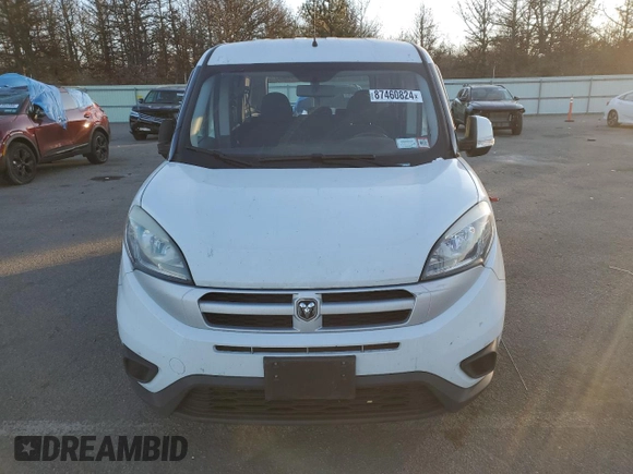 2017 Ram ProMaster City Cargo Van Tradesman SLT with VIN ZFBERFBB1H6D57683, listed as a Copart auction lot 87460824 with 96,820 mi miles and Salvage Title. Bid and sale history available at carsss.com. Image 5.