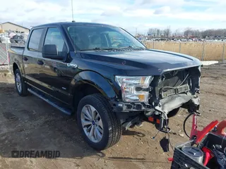 2017 Ford F-150 XL with VIN 1FTEW1EP7HFB65004, listed as a IAAI auction lot 41876164 with 105,487 mi miles. Bid and sale history available at carsss.com. Image 1.