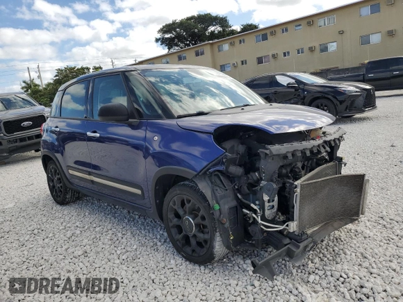 2015 FIAT 500L Urbana Trekking with VIN ZFBCFADH5FZ032080, listed as a Copart auction lot 88035415 with 88,082 mi miles and Salvage Title. Bid and sale history available at DreamBid. Image 4.