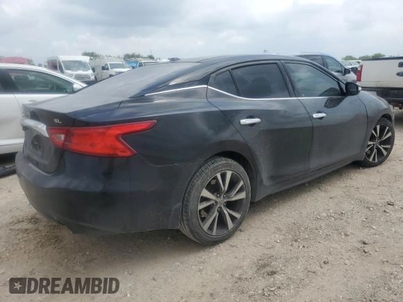 2016 Nissan Maxima SL with VIN 1N4AA6AP7GC384776, listed as a Copart auction lot 54777145 with 107,140 mi miles and Salvage title. Bid and sale history available at DreamBid. Image 3.