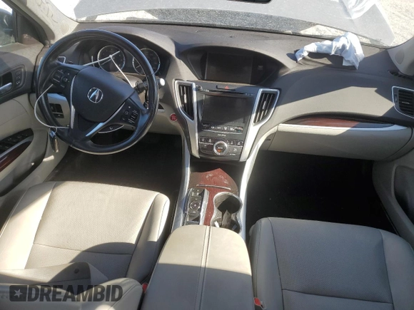 2017 Acura TLX V6 w/Technology Pkg with VIN 19UUB3F58HA002022, listed as a Copart auction lot 75129424 with Not provided miles and Salvage title. Bid and sale history available at DreamBid. Image 8.