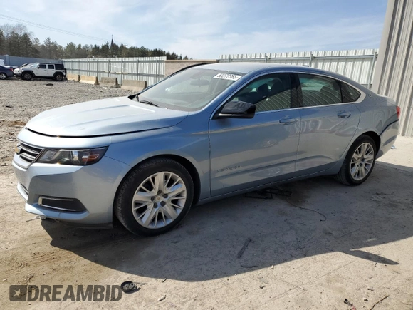 2015 Chevrolet Impala LS with VIN 1G11X5SL7FU120571, listed as a Copart auction lot 53372365 with 88,712 mi miles and Non Repairable. Bid and sale history available at DreamBid. Image 1.