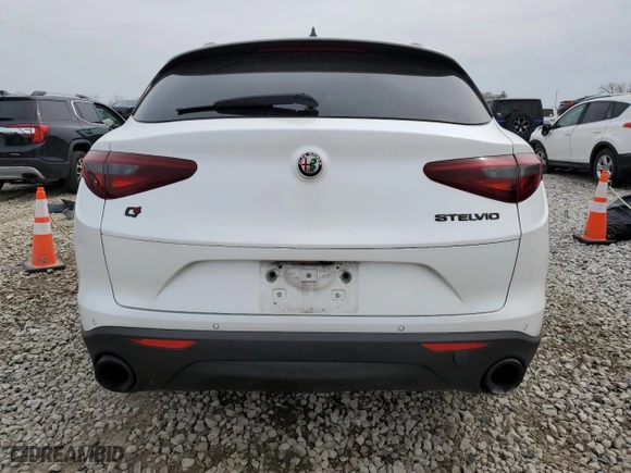 2019 Alfa Romeo Stelvio Ti Sport with VIN ZASPAKBN8K7C49339, listed as a Copart auction lot 49396345 with 0 mi miles and Salvage Title. Bid and sale history available at carsss.com. Image 6.