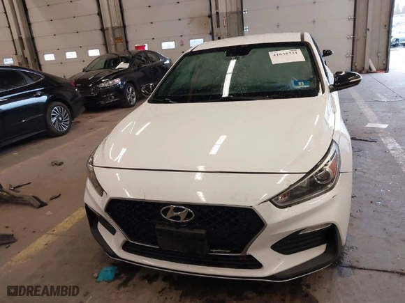 2020 Hyundai Elantra GT N Line with VIN KMHH55LC9LU127717, listed as a IAAI auction lot 41635321 with 71,667 mi miles. Bid and sale history available at carsss.com. Image 12.