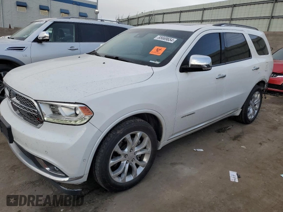 2018 Dodge Durango Citadel with VIN 1C4RDJEG6JC176929, listed as a Copart auction lot 85669654 with 78,373 mi miles and Salvage title. Bid and sale history available at DreamBid. Image 1.