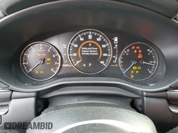 2020 Mazda 3 with VIN JM1BPALM2L1158699, listed as a Copart auction lot 53919195 with 60,401 mi miles and Salvage title. Bid and sale history available at DreamBid. Image 9.