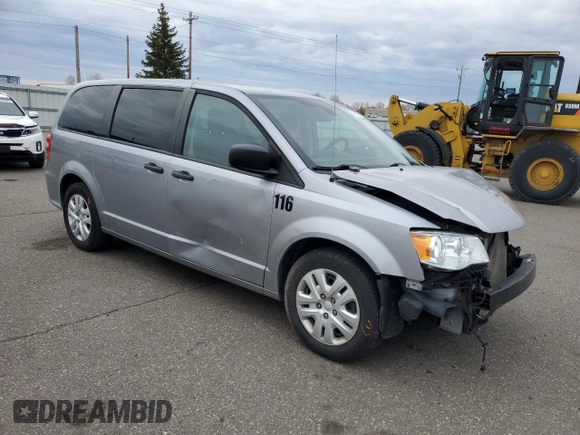 2019 Dodge Grand Caravan SE with VIN 2C4RDGBGXKR642247, listed as a Copart auction lot 54124295 with 153,163 mi miles and Salvage Title. Bid and sale history available at DreamBid. Image 4.