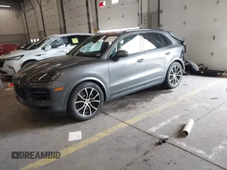 2024 Porsche Cayenne S with VIN WP1AL2AY1RDA34013, listed as a IAAI auction lot 41734007 with 9,778 mi miles and . Bid and sale history available at DreamBid. Image 2.