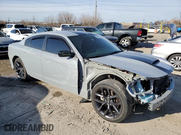 2021 Dodge Charger R/T with VIN 2C3CDXCT4MH588636, listed as a Copart auction lot 49493295 with 48,909 mi miles and Salvage Title. Bid and sale history available at DreamBid. Image 4.