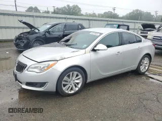 2016 Buick Regal z VIN 2G4GK5EX1G9195047, wystawiony jako Copart lot #55979505 z przebiegiem 90 444 mil mil oraz Szkoda całkowita • Salvage title. Historia ofert i sprzedaży dostępna na DreamBid. Obrazek 1.
