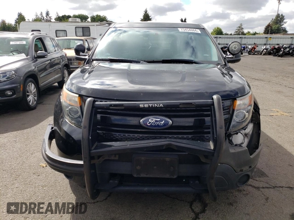 2014 Ford Utility Police Interceptor with VIN 1FM5K8AR2EGA04458, listed as a Copart auction lot 73454084 with 137,214 mi miles and Salvage Title. Bid and sale history available at carsss.com. Image 5.