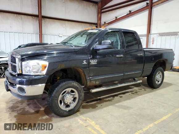 2007 Dodge Ram 2500 SLT with VIN 3D7KS28CX7G748523, listed as a Copart auction lot 45048285 with 354,317 mi miles and Salvage Title. Bid and sale history available at carsss.com. Image 1.