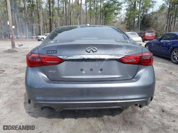 2021 Infiniti Q50 3.0t PURE with VIN JN1EV7ARXMM750634, listed as a IAAI auction lot 41743851 with NaN miles. Bid and sale history available at carsss.com. Image 15.