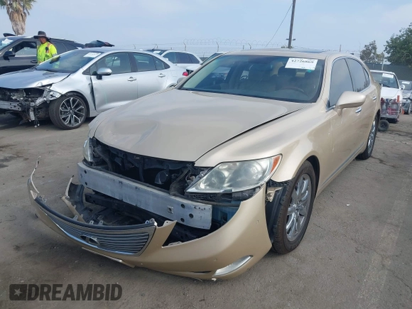 2009 Lexus LS 460 with VIN JTHBL46F195088008, listed as a IAAI auction lot 42726869 with 90,569 mi miles and . Bid and sale history available at DreamBid. Image 2.