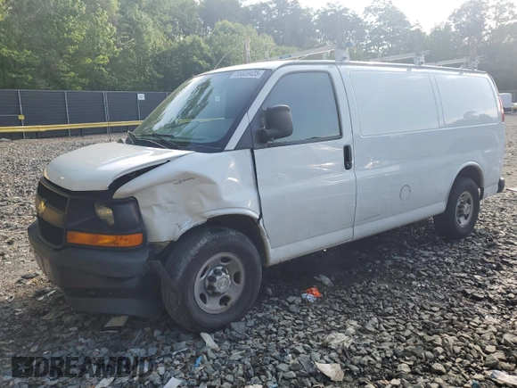 2017 Chevrolet Express Cargo z VIN 1GCWGAFF8H1111733, wystawiony jako Copart lot #55809425 z przebiegiem 99 328 mil mil oraz Szkoda całkowita • Salvage title. Historia ofert i sprzedaży dostępna na DreamBid. Obrazek 1.
