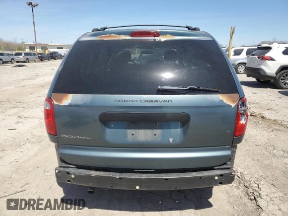 2006 Dodge Grand Caravan SE with VIN 1D4GP24R06B688080, listed as a Copart auction lot 52674335 with 193,521 mi miles and Salvage Title. Bid and sale history available at DreamBid. Image 6.
