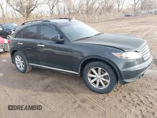 2006 Infiniti FX35 with VIN JNRAS08W76X205841, listed as a IAAI auction lot 41475252 with 205,165 mi miles. Bid and sale history available at carsss.com. Image 1.