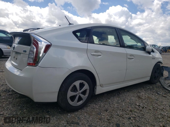 2015 Toyota Prius Four with VIN JTDKN3DU6F0466758, listed as a Copart auction lot 52702955 with 58,595 mi miles and Salvage Title. Bid and sale history available at DreamBid. Image 3.