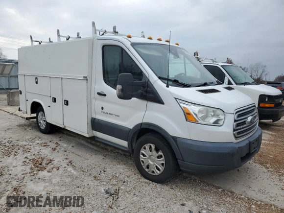 2016 Ford Transit with VIN 1FDYR5PM8GKA77014, listed as a Copart auction lot 81743573 with 195,066 mi miles and Salvage Title. Bid and sale history available at DreamBid. Image 4.