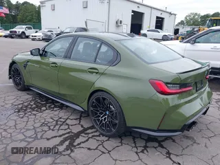 2025 BMW M3 Competition xDrive with VIN WBS33HJ01SFV12263, listed as a IAAI auction lot 42571639 with 187 mi miles and . Bid and sale history available at DreamBid. Image 3.