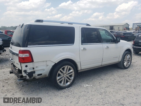 2017 Ford Expedition Max Platinum with VIN 1FMJK1MT6HEA81170, listed as a Copart auction lot 61833725 with 102,767 mi miles and Salvage title. Bid and sale history available at DreamBid. Image 3.