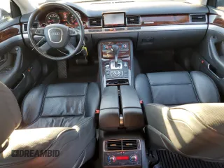 2010 Audi A8 with VIN WAURVAFA2AN008181, listed as a Copart auction lot 88643975 with 109,506 mi miles and Salvage title. Bid and sale history available at DreamBid. Image 8.