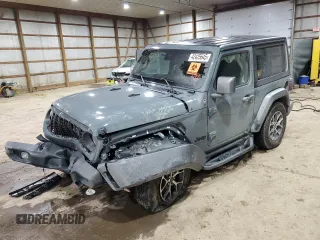2024 Jeep Wrangler Willys with VIN 1C4PJXAG4RW260511, listed as a Copart auction lot 42425645 with 11,996 mi miles and Salvage title. Bid and sale history available at DreamBid. Image 1.