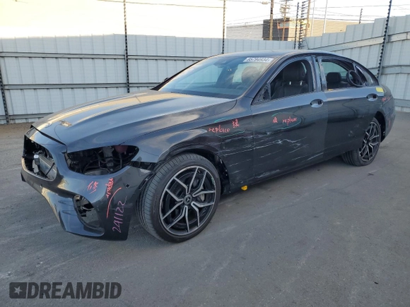 2023 Mercedes-Benz E 450 with VIN W1KZF5KB6PB185502, listed as a Copart auction lot 85794934 with 8,351 mi miles and Salvage Title. Bid and sale history available at DreamBid. Image 1.