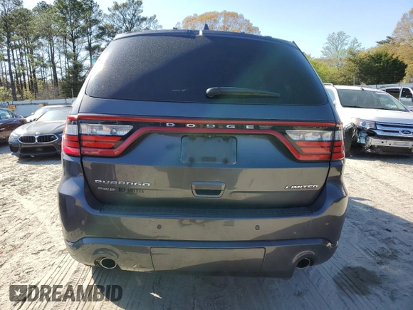 2015 Dodge Durango Limited with VIN 1C4RDJDG5FC163730, listed as a Copart auction lot 53235755 with 166,489 mi miles and Salvage Title. Bid and sale history available at carsss.com. Image 6.