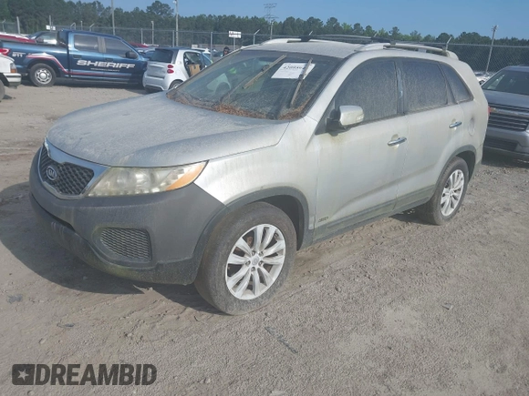 2011 Kia Sorento LX with VIN 5XYKTDA29BG066339, listed as a IAAI auction lot 42095946 with 231,849 mi miles. Bid and sale history available at carsss.com. Image 2.