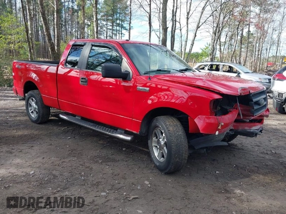 2008 Ford F-150 STX with VIN 1FTRX14W58KE95819, listed as a IAAI auction lot 41867180 with 161,070 mi miles. Bid and sale history available at carsss.com. Image 1.
